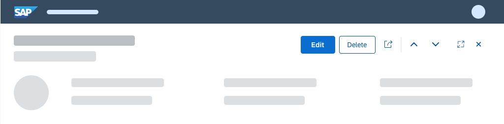 Paging buttons in header toolbar