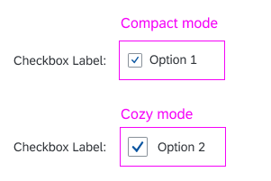 Checkbox touch/click area with label