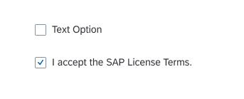 Short checkbox text in title case; Long checkbox text in sentence case