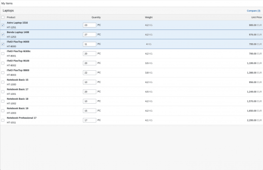 Comparison Pattern | SAP Fiori for Web Design Guidelines