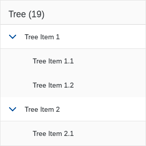 Smart list as tree