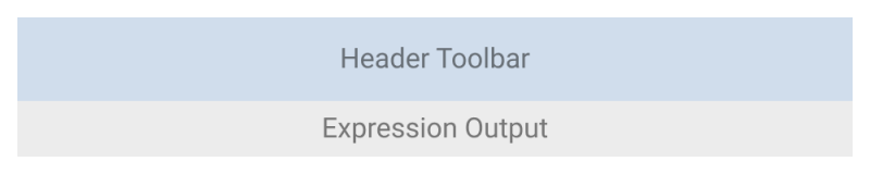 Header toolbar + textual editor only