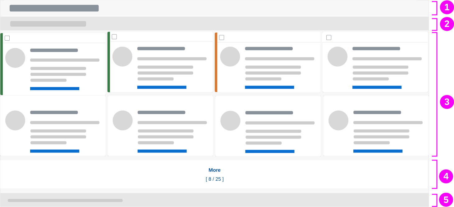 Grid list components