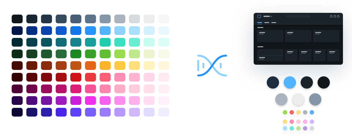 From DNA to UI reference colors (Evening Horizon)