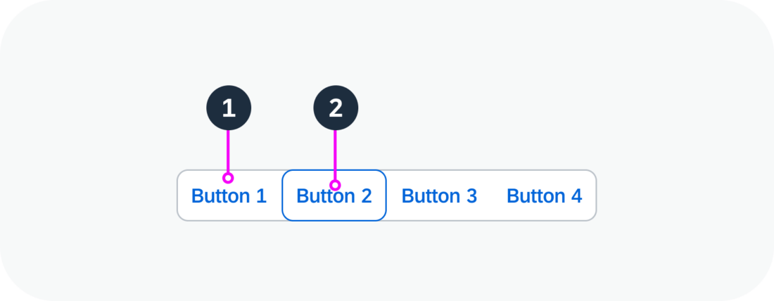 Anatomy of a segmented button