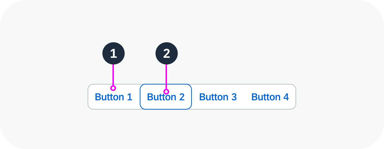 Anatomy of a segmented button