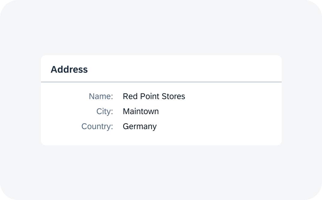 Form with only one group and a header title