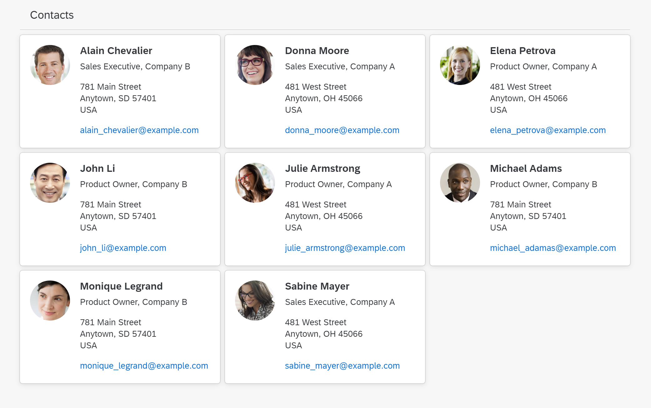 Grid lists. Grid list. Grid examples. Image example.